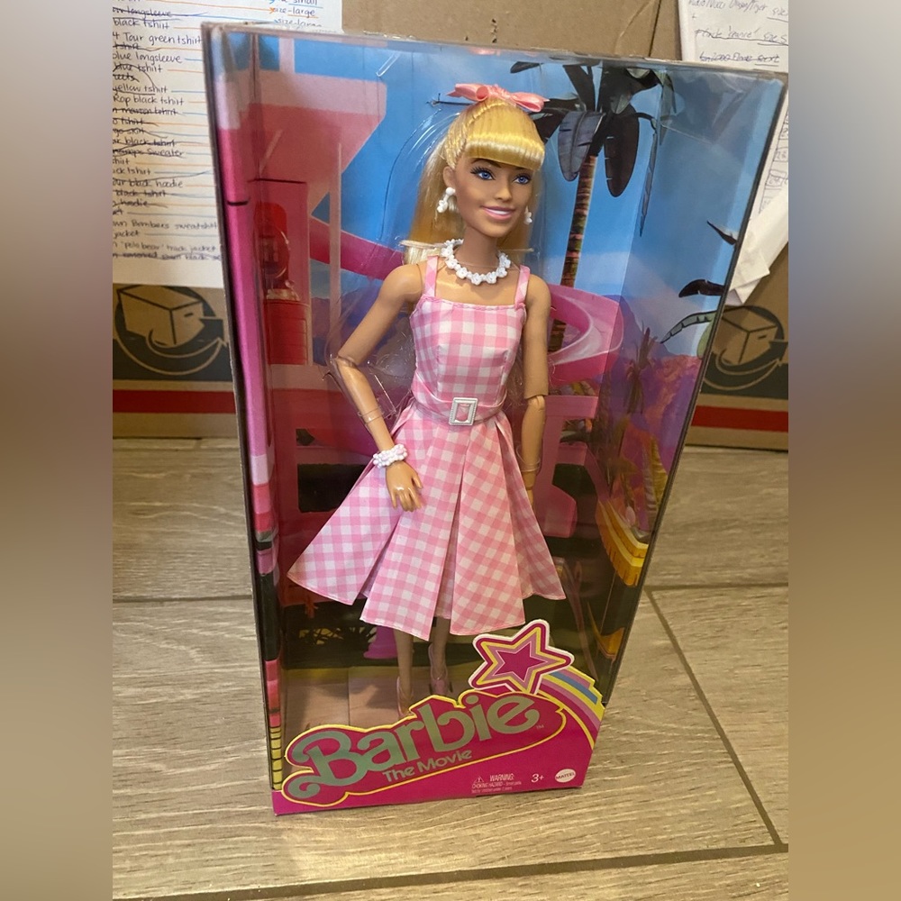 Barbie The Movie Collectible 11.5" Barbie in Pink Gingham Dress Doll 2023
